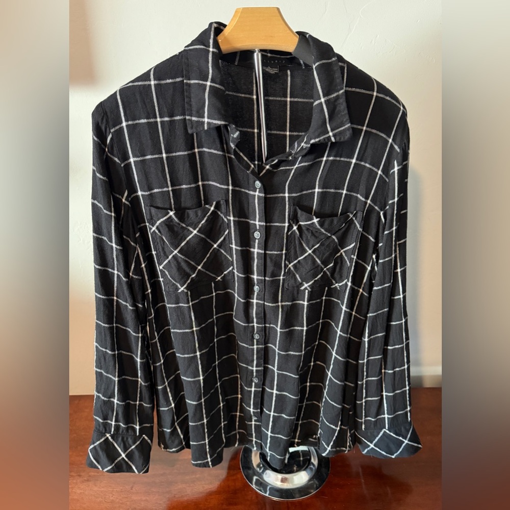 Sanctuary Boyfriend Shirt Womens Large Button Down